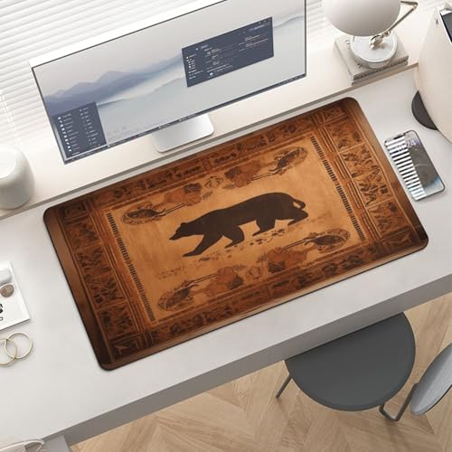 Bear Desk Mat Fashion Large Mouse Pad de Goma Antideslizante miniatura 6