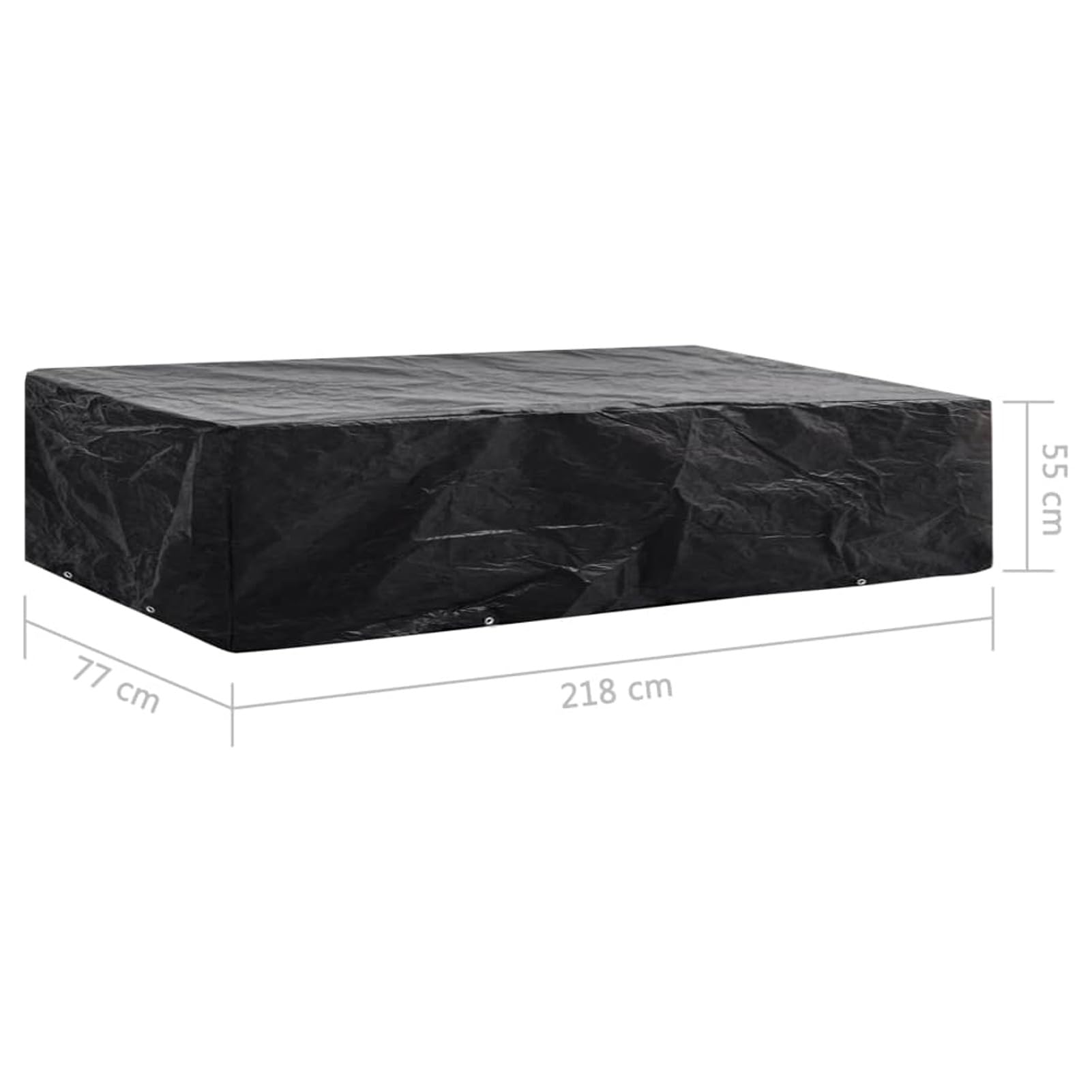 Homgoday Coperture Arredi Giardino 2 pz 8 Occhielli 218x77x55 cm, Lettini Prendisole, Divano Letto Mobili, Lettini da Giardino, Lettino da Piscina da Giardino per Esterno Piscina