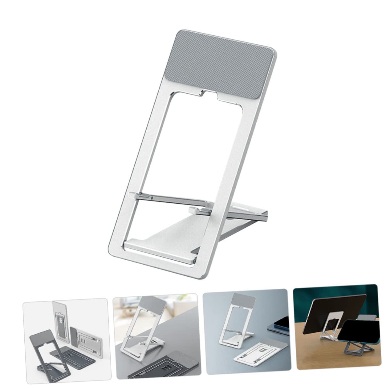 HEMOTON 3pezzi Supporto Regolabile Per Smartphone e Tablet Poggia Tavolo Multi-angolo Per Videochiamate e Visione Di Film Design Compatto e Portatile Per Casa e Ufficio