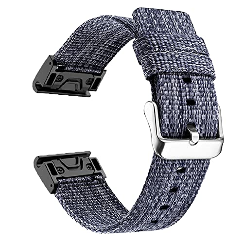 Correa Garmin Fenix 6X Pro de nailon resistente 26mm ajustable 6