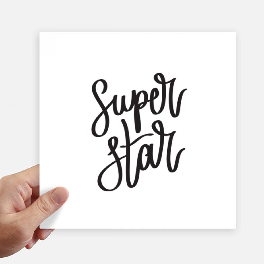 Stickers Super Star de 20cm para decorar tu habitación y personalizar el portátil de trabajo
