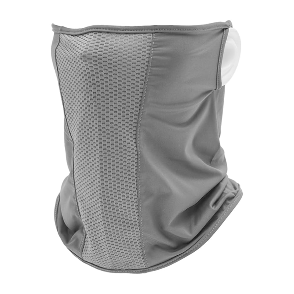 UPF 50+ Cubierta Facial Enfriamiento Transpirable Protección Solar UV Unisex Verano Gris Claro