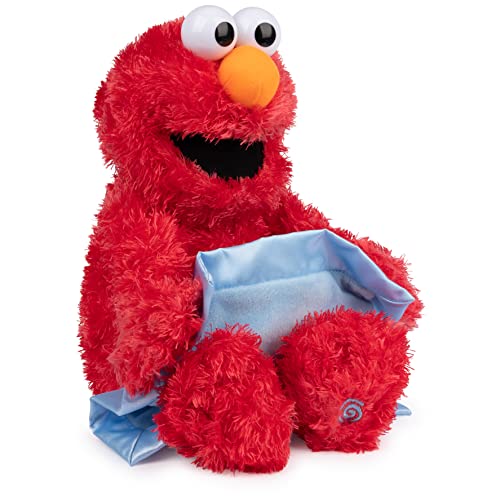 Gund Sesame Sesame Street Official Peek-A-Boo Elmo Animated Muppet Plush, Premium Plush Sensory Toy For Ages 18 Months & Up, Red/Blue, 15” #TOP5
