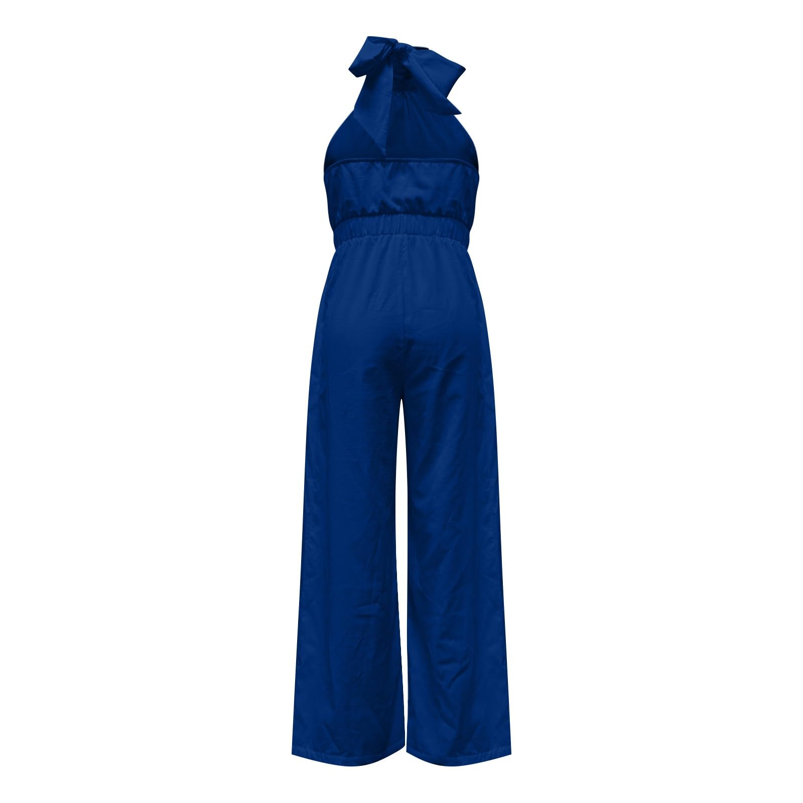 Mono de mujer elegante para boda, traje de pantalón con cuello halter