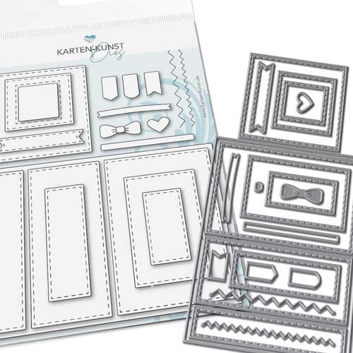Stanzschablone kk-D207 Stanze Card Designer A6 Schneideschablone