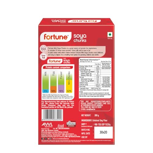 Image of Fortune Mini Chunks, 200 Grams / 225g (Weight may vary) (Pack of 3)
