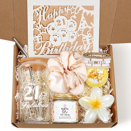 21st Birthday Gifts for Her, Unique 21 Year Old Birthday Gifts for Women, 21 Bday Decorations for...