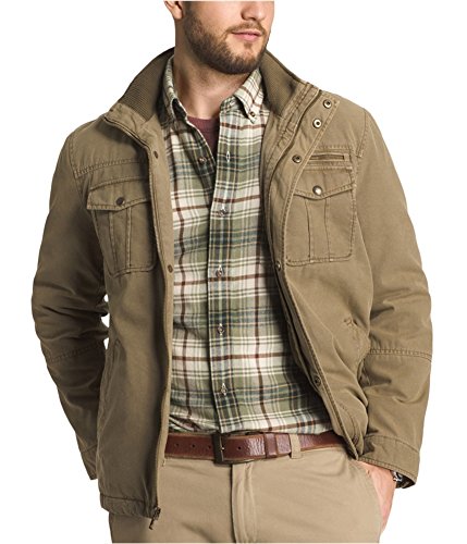 G.H. Bass & Co. Men's Solid Field Jacket, Khaki, Small