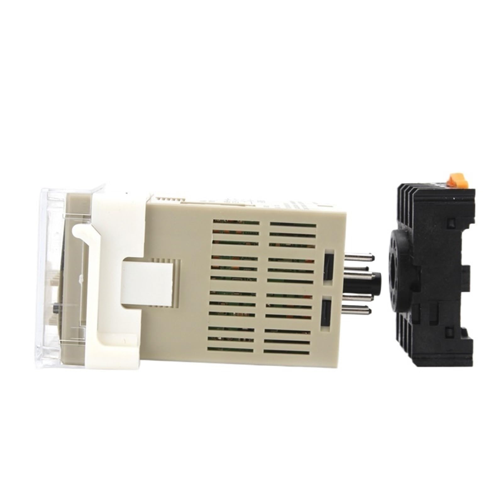 Contadores Digitales preestablecidos electrónicos de DH48J-8, contadores de Pantalla acíclicos, relé de 1-999900, 8 Pines con Base DC12V/24V/36V AC110V/220V/380V(ACDC 24-240V)