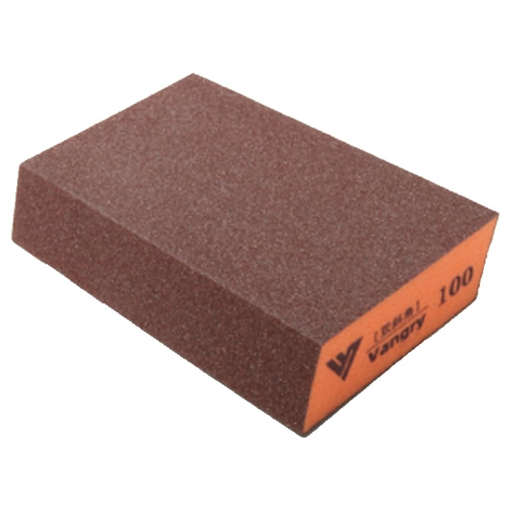 Bloques de Lijado 10 Piezas Esponja abrasiva en ángulo, Bloque Lavable y Reutilizable, Almohadilla de Esponja para lijar Papel de Lija Pulido (tamaño: D-100grit)