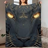 3D Panther Wohndecke Flanell Flauschig Weich Und Warme Fabel-Panther Fleecedecke Als Sofadecke Couchdecke Tagesdecke Für Teens Erwachsene 40