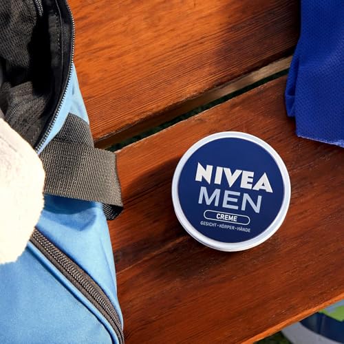 NIVEA MEN Creme, pflegende Hautcreme mit Vitamin E für intensive Feuchtigkeit,Hautpflege für Männer, ideal für Körper, Gesicht und Hände (150 ml) 5