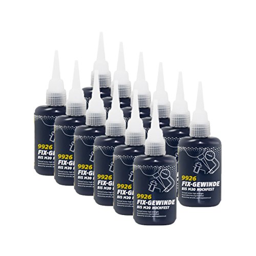 Filetages fixes MANNOL 9926 haute résistance pour blocage permanent 12x50ml
