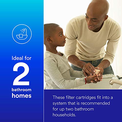 Filtrete Standard Capacity Whole House Pleated Replacement Water Filter 3Wh-Stdpl-F02, 2 Pack, For Use With 3Wh-Std-S01 System, 2 Count (Pack Of 1), Blue/White #TOP4