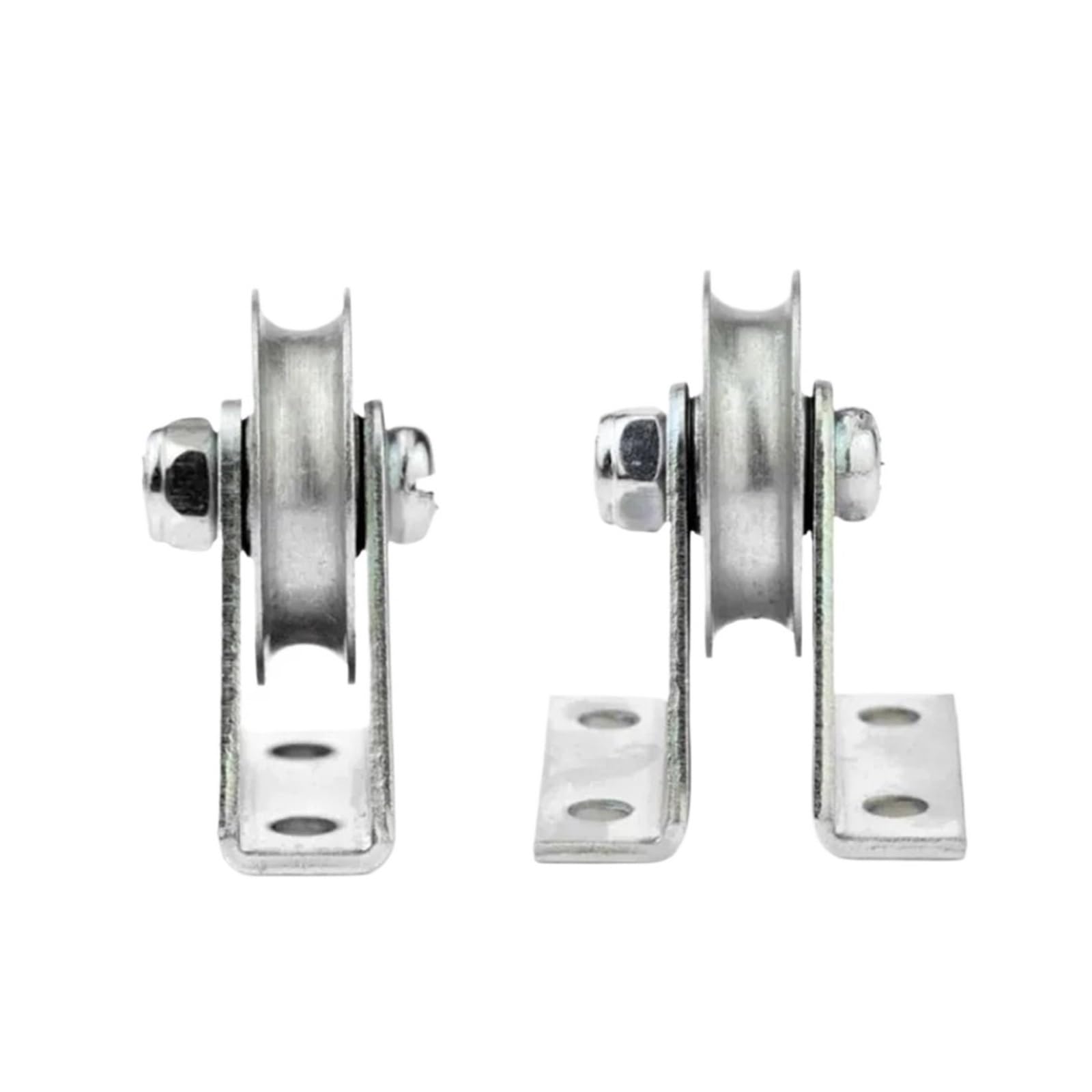 Edelstahl-Riemenscheibensystem, Schiebetür-Führungsrad mit U-Kugellager, 6 x 33 x 8 mm, robuste, silberfarbene Metallseilrolle für glatte und lange Haltbarkeit