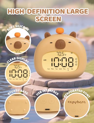 WANIDEA Capybara Alarm Clock for Kids - Image 8