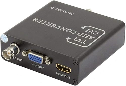 BNC AHD TVI CVI CVBS a HDMI VGA CVBS PAL NTSC convertidor de video coaxial AHD TVI 5MP CVI 2MP para cámara IP CCTV analógica DVR XVR IR LED 720 p