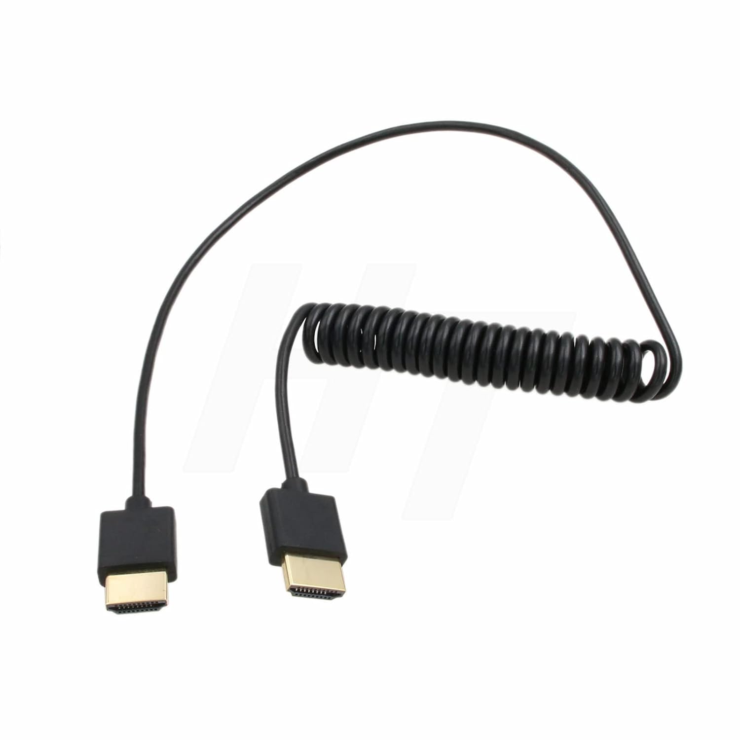HDMI 8K 4K 60fps Cable Coiled 50cm for Sony A9 Canon C500 Panasonic GH5 Nikon Camera Atomos Ninja V SmallHD Blackmagic Monitor Type A HDMI 2.1 Thin Flexible