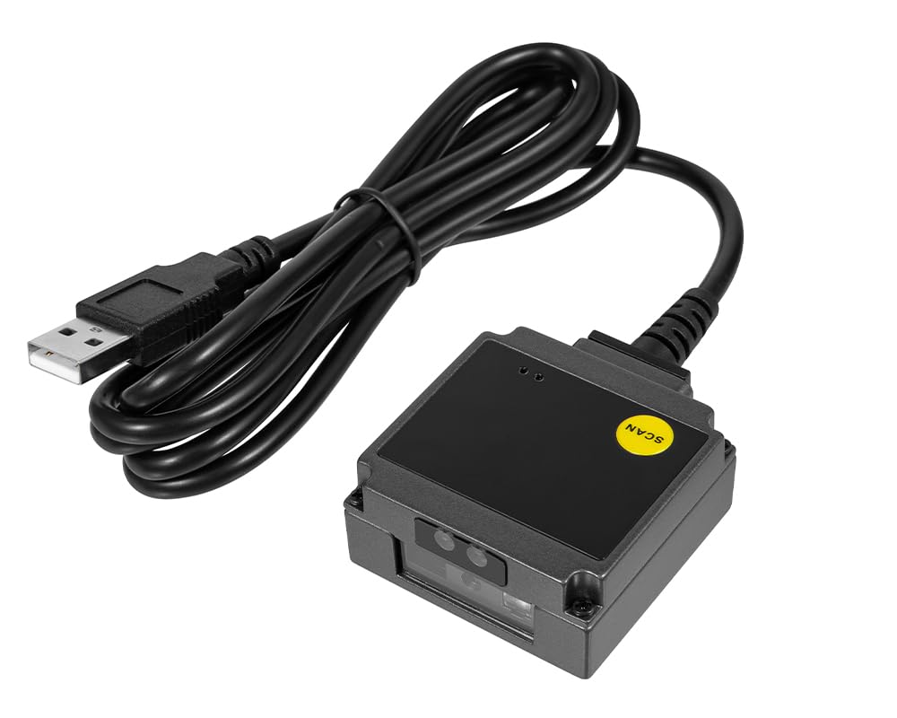 HDWR HD-S30 Scanner da tavolo codici a barre 1D, USB, automatico | Lettore fisso compatto, scansione a mani libere, per cassa, negozio e ufficio