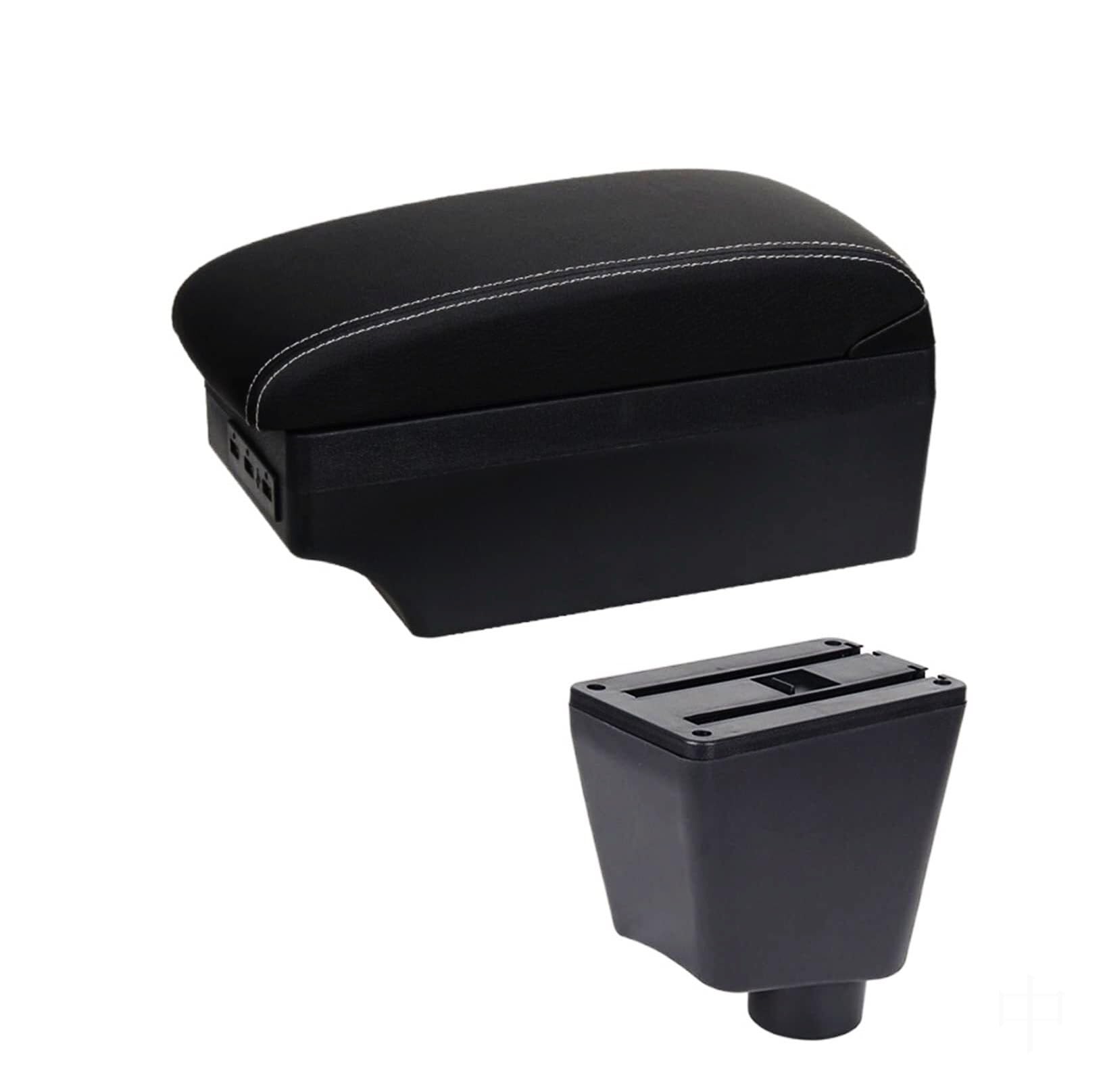 GTDTKGANAK Storage Box For Captur For Clio III IV Armrest For Box with Dual Layer USB Charging Storage(A3 7usb)