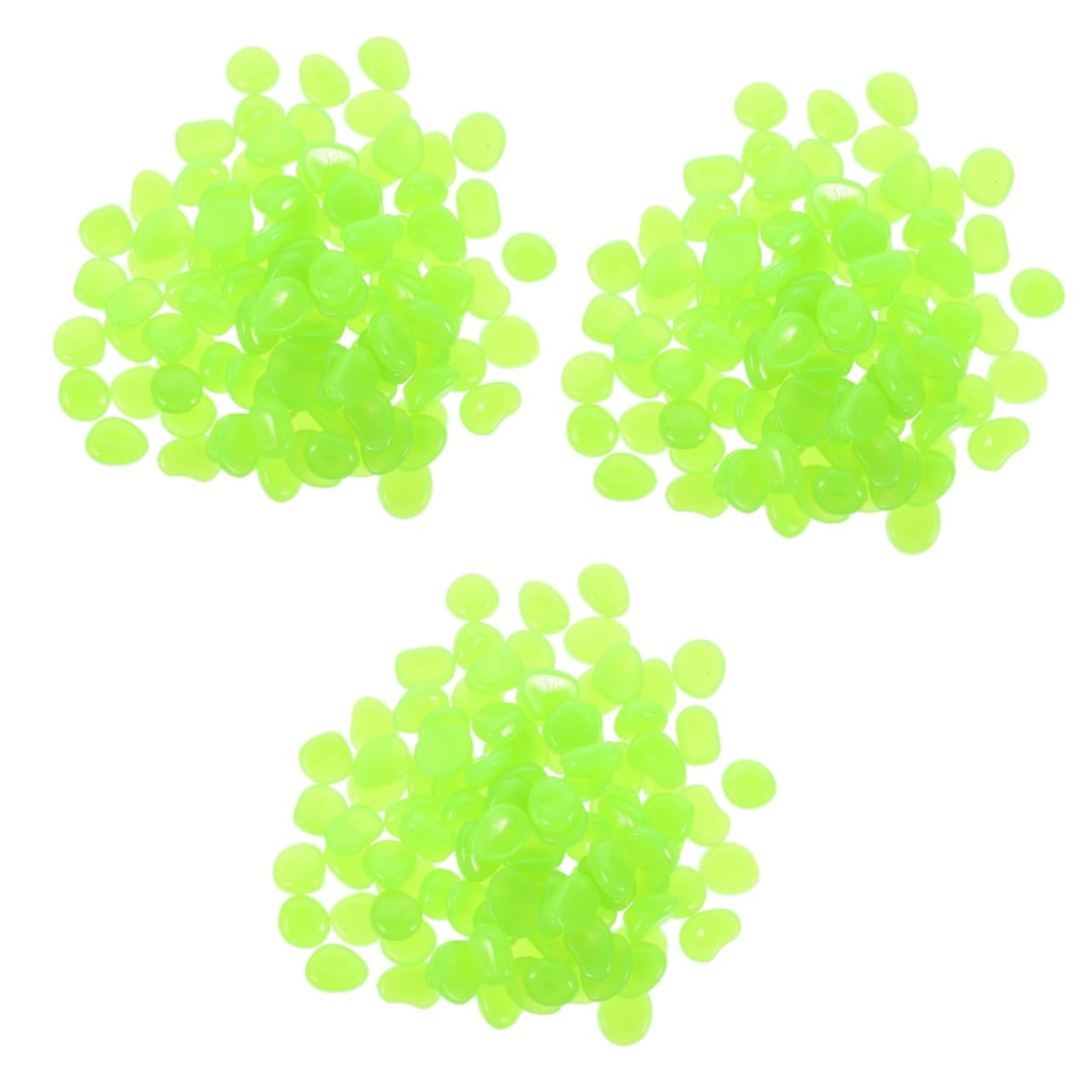 Yardwe 3 Juegos Piedras Emisoras De Luz Sustrato Arena Rocas Para Peceras Acuarios Artificiales Guijarros Decorativos Piedras Para Estanques De Exterior Macetas Resina 200 Uds * 3