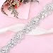 1 Yard Rhinestones-Trim-Applique Crystal Belts for Dresses Pearls Applique Trim Sequin Appliques for Wedding Dresses