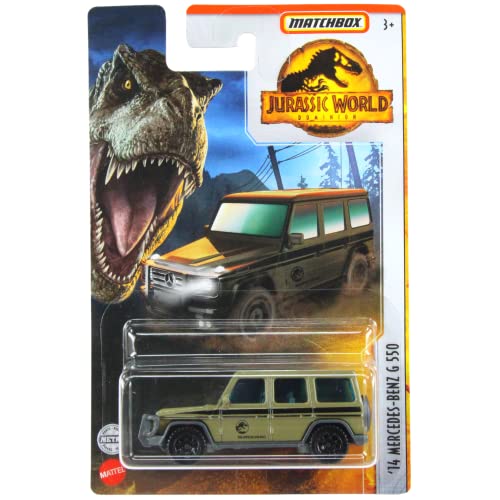 Matchbox Jurassic World Dominion FMW90 Diecast 1:64 Scale Vehicles - 2014 G 550 HBG98, Standard - Image 2