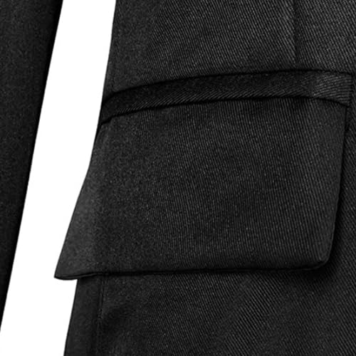 Men’s Casual 2 Piece Suits Slim Fit 1 Button Blazer Jacket and Pants Set Notch Lapel Solid Business Jackets Suit4