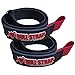 1 Inch x 20 Inch Adjustable Velcro Bull Wrap Tie for Load and Item Securement (Pair of 2) - BullStrap by Bartact