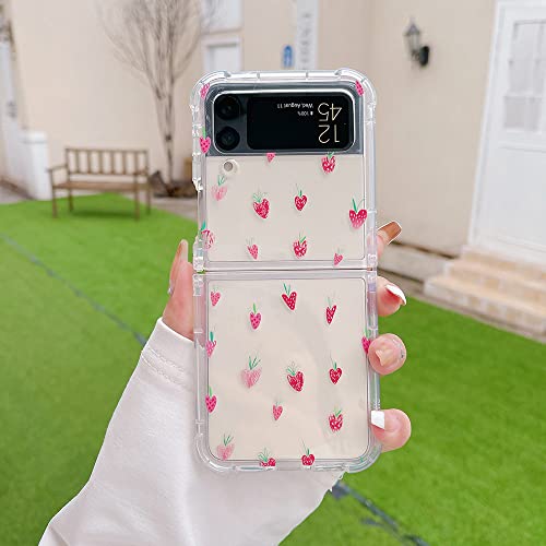 Coque ZFlip 3 mignon bracelet fraise pour sorties et selfies - 2