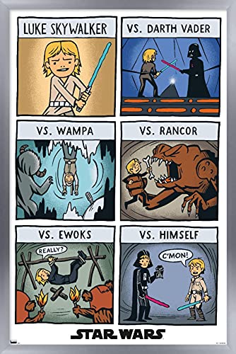 Poster Star Wars Le Retour du Jedi Comic Panels - Idée cadeau décoration pour fan