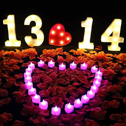 Image of AUSAYE LED Letter Lights Alphabet Light Up Sign Night Light for Home Bar Party Wedding Birthday Decoration Battery Powered Christmas Lamp Letter E