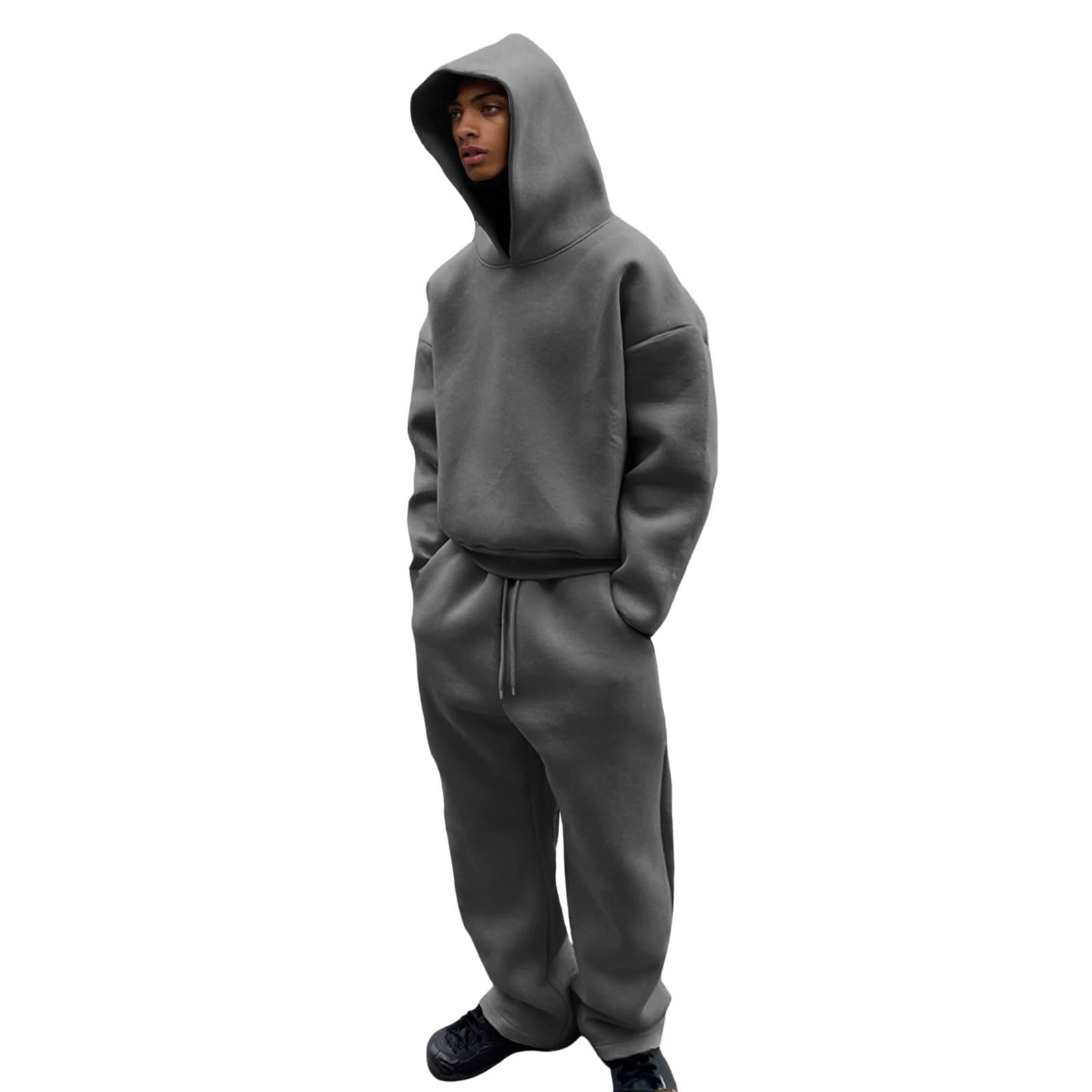 Générique Ensemble 2 pièces homme Été Respirant Chemise et Pantalon en Lin Décontracté Tenue de Plage Vacances Loisirs Ensemble Chic de Qualité Mode A239