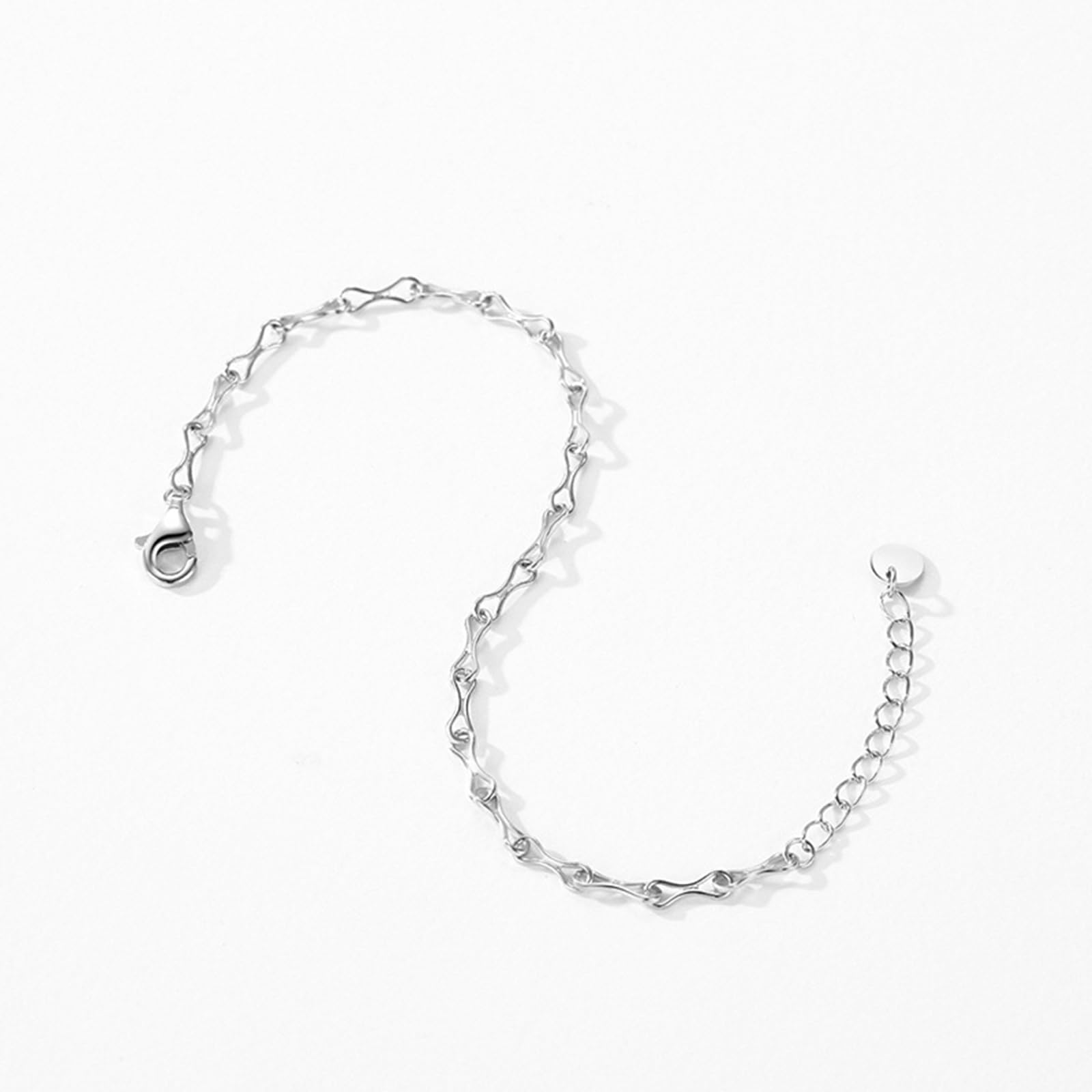 Pulsera para boda, símbolo de infinito, PT950 y oro blanco de 9 K, 14 y 18 quilates