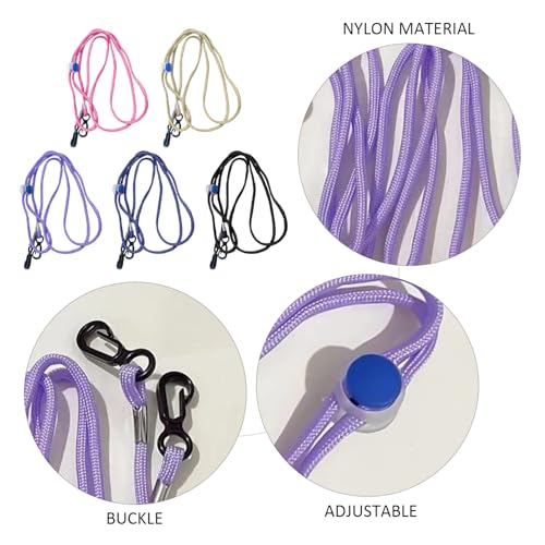 5-Teiliges Handschuh-Lanyard, Kinder-Handschuh-Clip, Verstellbares Lanyard, Ski-Handschuh-Lanyard, Handschuh-Lanyard