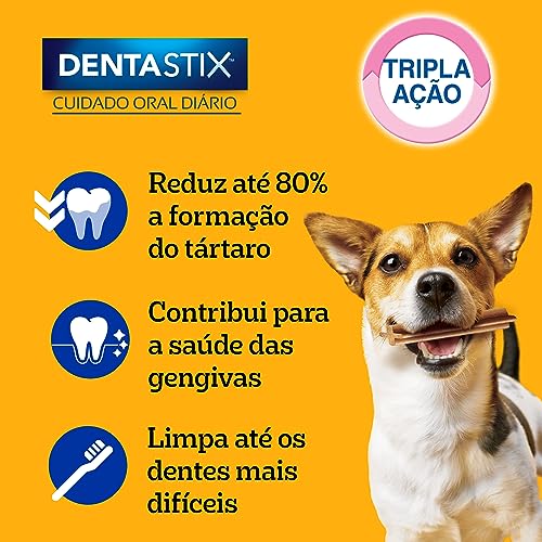 Pack Petisco Pedigree Dentastix Cuidado Oral Para Cães Adultos Raças Pequenas - 10 x 7 Unidades