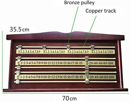 Marcador para Snooker de Madera con Deslizadores de Latón miniatura 2