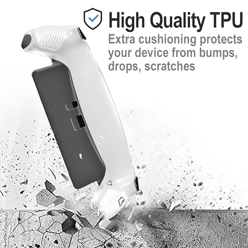 Capa transparente atualizada com protetores de tela para PlayStation Portal, capa traseira de TPU ma