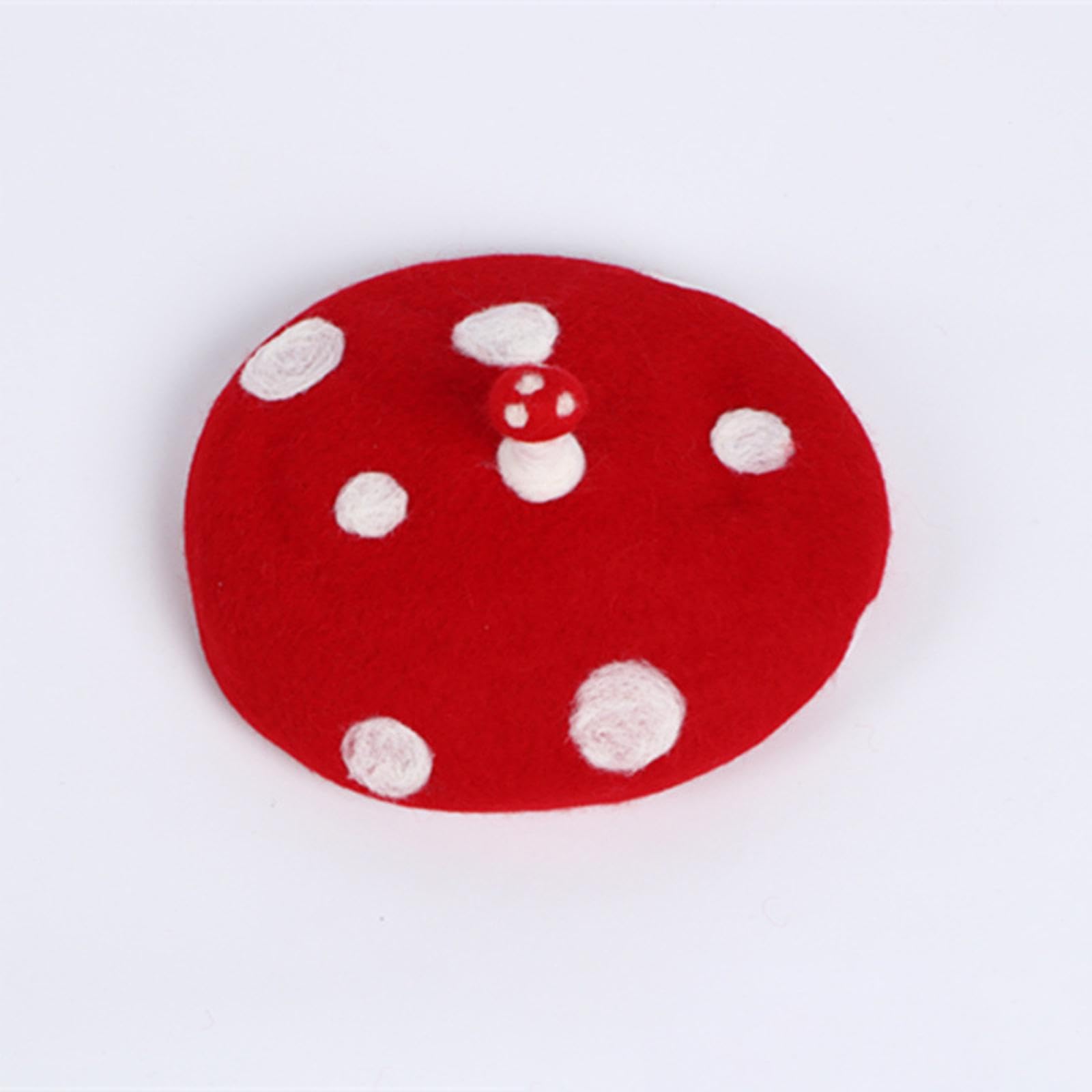 KESOTO Cappello a Berretto a Bomboniere per Feste Berretto in Lana Berretto Casual Carino Fatto a Mano in Feltro, Testa da 49 a 54 cm