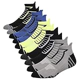 5 Pairs Athletic Socks Men Running Socks Ankle Low Cut Sports Tab Socks Men Pack Low Cut