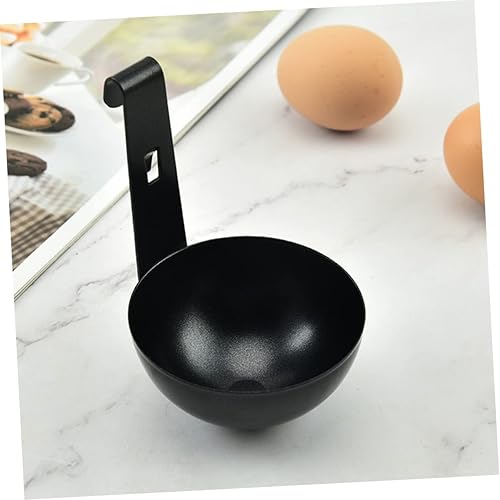 Miniatura 8 de 2pcs Caldera de Huevos Vaporizador de Huevos Hervidos Recipiente de Huevo Hervido Soportes de Microondas Cucharas de Acero Inoxidable Huevo Taza