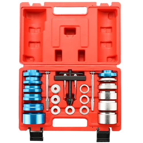 NYXOVA Crank Bearing Camshaft Oil Seal Installer and Remover Set, Crankshaft Camshaft Oil Seal Removal Installation Puller Tool, 21pcs Crank Bearing Camshaft Seal, Crank Seal, Crankshaft Seal Kit