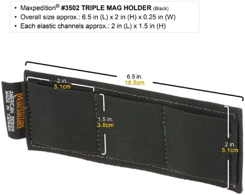 Maxpedition Modular 3-Clip Holster (Black)