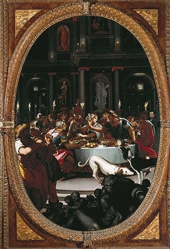 Tableau le Banquet de Cléopâtre d'Alessandro Allori de qualité