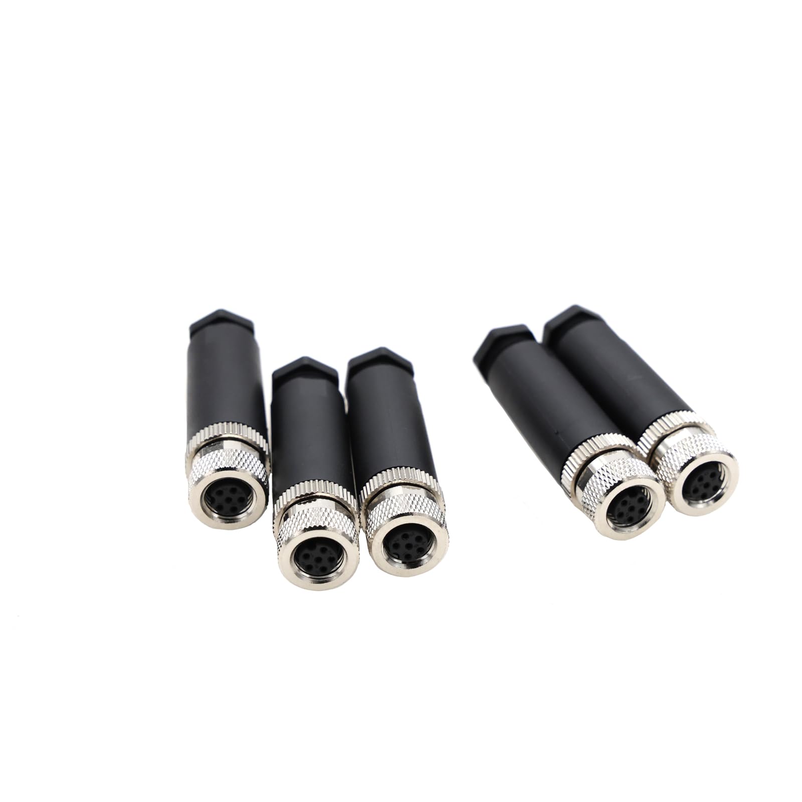 ZBLZGP M8 Waterproof Connectors Straight Male Female Aviation Plug Socket for Proximity Switches (Straight Female 5Pack, A-Code 6 Pin) - Image 2