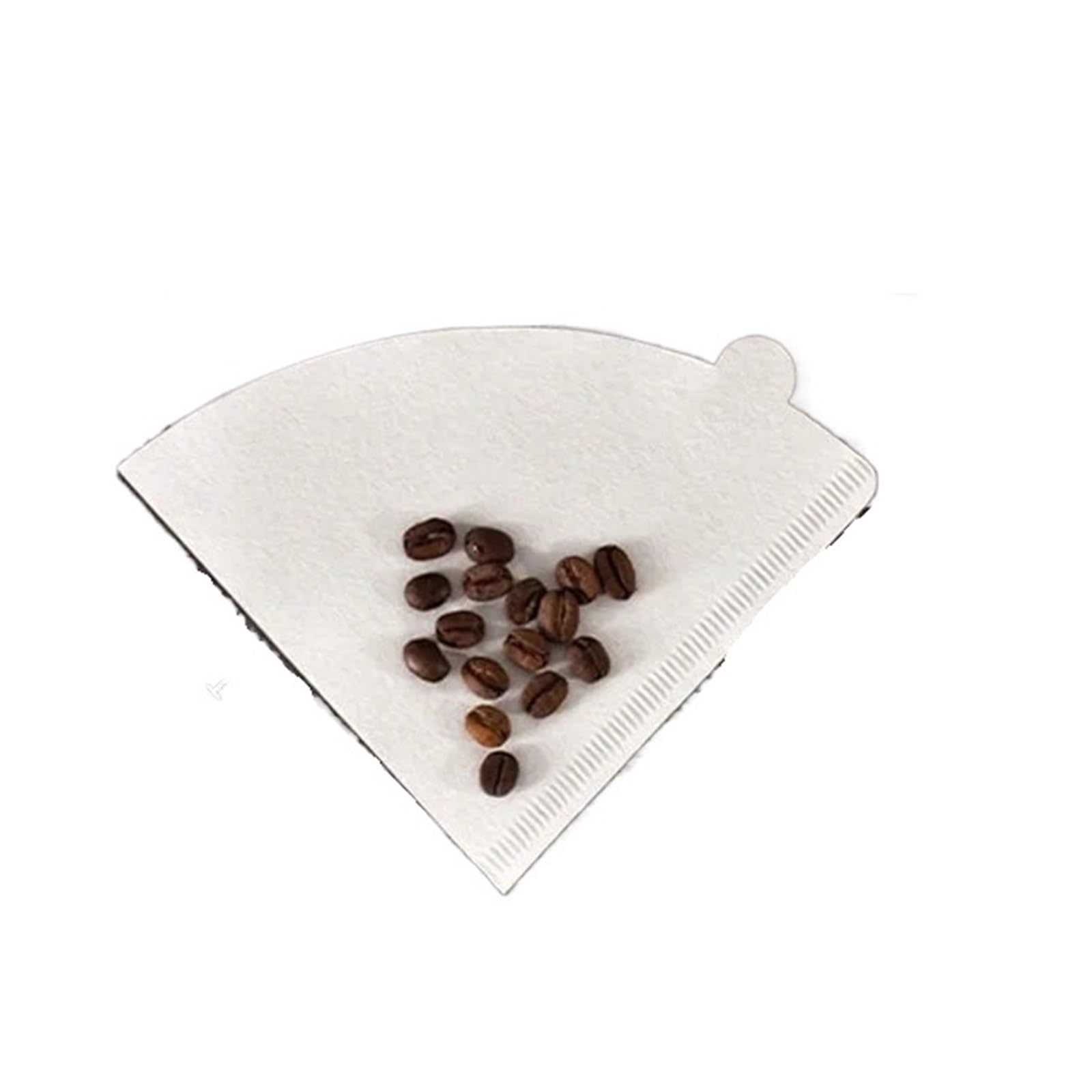 Filtros de café en forma de V 100/400 for cafetera de goteo, tamaño grande 02, aptos for preparar de 1 a 4 porciones, filtros de cafetera desechables(White 400pcs ear)
