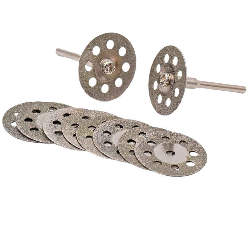 Diamentowe brzeszczoty do pił, 12 szt. 20-30 mm diamentowych tarcz tnących do cięcia kamienia, szkła, płytek metalowych, tarczy tnącej z trzpieniem 3(22mm)