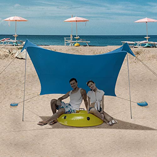 MENCOM Tenda da Spiaggia, Anti UV Tenda da Sole