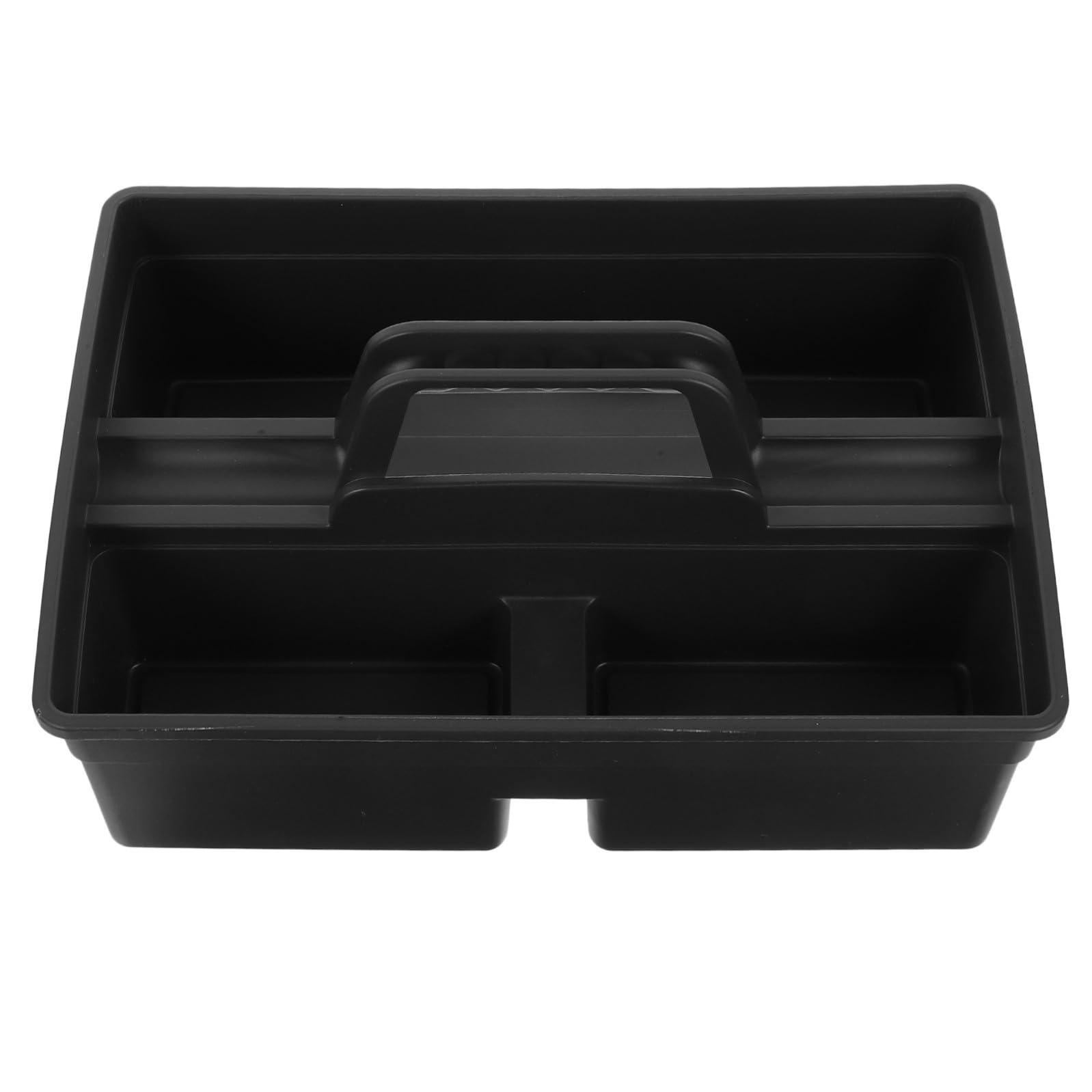 Cesto Portautensili e Manico Stampato in Plastica Pp la Pulizia 3 Scomparti , Design Compatto e Organizzazione Efficiente per Uso Commerciale