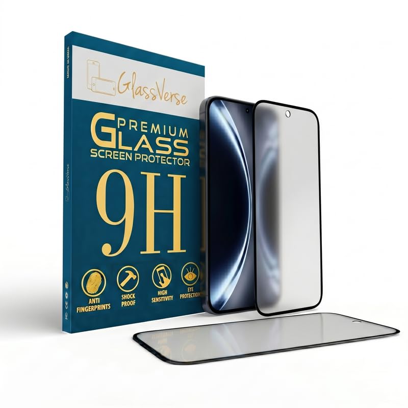 Image of GlassVerse D+ Matte Tempered Glass With 18H Hardness For Vivo X200T (Pack Of 2) with Free Installation Kit. Full screen Coverage - 6.67 inch
